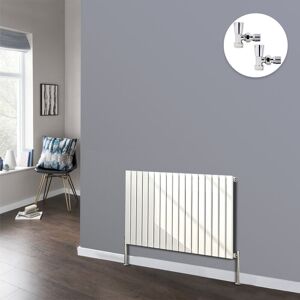 NRG Flat Panel Designer Radiator Bathroom Central Heating Radiators White with Angled Manual Pair of Valves 600 x 1156mm Horizontal Single NRG Flat Panel Designer Radiator Bathroom Central Heating Radiators White with Angled Manual Pair of Valves 600 x 1156mm Horizontal Single