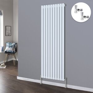 NRG Flat Panel Designer Radiator Bathroom Central Heating Radiators White with Angled Manual Pair of Valves 1800 x 680mm Vertical Single NRG Flat Panel Designer Radiator Bathroom Central Heating Radiators White with Angled Manual Pair of Valves 1800 x 680mm Vertical Single