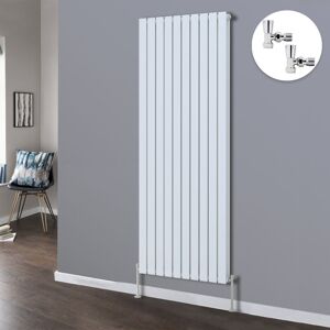 NRG Flat Panel Designer Radiator Bathroom Central Heating Radiators White with Angled Manual Pair of Valves 1800 x 680mm Vertical Double NRG Flat Panel Designer Radiator Bathroom Central Heating Radiators White with Angled Manual Pair of Valves 1800 x 680mm Vertical Double