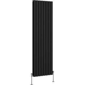 NRG - Flat Panel Radiator Central Heating Designer Rads Black with Angle Square Valve Vertical Double 1800x544mm NRG - Flat Panel Radiator Central Heating Designer Rads Black with Angle Square Valve Vertical Double 1800x544mm
