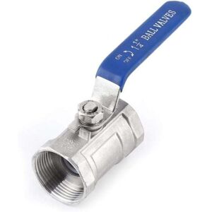 YMYNY Fliti Stainless Steel ss 304 bsp Female Threaded Ball Valve - Lever Handle Ball Valve - Manual On/Off Control - Reduced Port,DN32 (1-1/4') YMYNY Fliti Stainless Steel ss 304 bsp Female Threaded Ball Valve - Lever Handle Ball Valve - Manual On/Off Control - Reduced Port,DN32 (1-1/4')