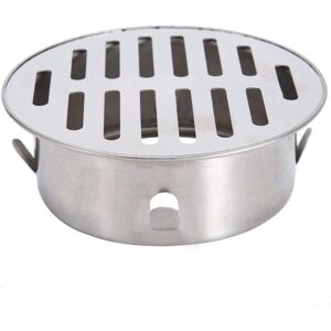SJQKA Floor Drain, Round Stainless Steel Balcony Sink, Removable Anti-Clogging Floor Drain Suitable for Use in Outdoor Garden Drain Pipes, Exhaust Pipe, SJQKA Floor Drain, Round Stainless Steel Balcony Sink, Removable Anti-Clogging Floor Drain Suitable for Use in Outdoor Garden Drain Pipes, Exhaust Pipe,