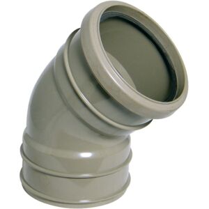 FloPlast 110mm Offset Bend Grey Soil Pipe Connector FloPlast 110mm Offset Bend Grey Soil Pipe Connector