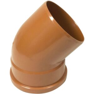 FloPlast 110mm PVC-U Underground Drain 45' Bend Connector FloPlast 110mm PVC-U Underground Drain 45' Bend Connector