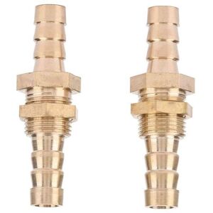 TEHTUY Gas Arriva Nipple Fitting, 2 Pieces Brass Barb Hose Bulkhead Hose Fitting Coupler Connector Adapter (8mm) TEHTUY Gas Arriva Nipple Fitting, 2 Pieces Brass Barb Hose Bulkhead Hose Fitting Coupler Connector Adapter (8mm)