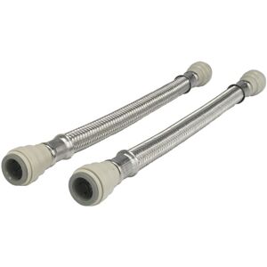John Guest Speedfit - Braided Hose 500mm - 15mm x 15mm (Pack Of 2) John Guest Speedfit - Braided Hose 500mm - 15mm x 15mm (Pack Of 2)
