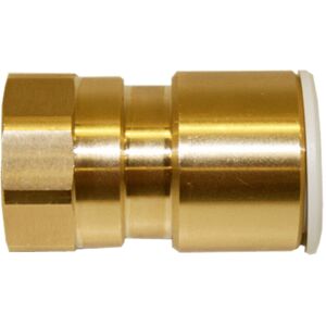 JOHN GUEST SPEEDFIT John Guest Brass Coupler 22mm X 3/4" Female - Pack of 5 JOHN GUEST SPEEDFIT John Guest Brass Coupler 22mm X 3/4" Female - Pack of 5