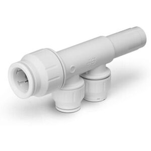 John Guest Speedfit 22mm x 15mm 2 Port Manifold With Stem PEM582215AW John Guest Speedfit 22mm x 15mm 2 Port Manifold With Stem PEM582215AW