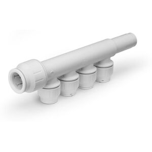 John Guest Speedfit 22mm x 15mm 4 Port Manifold With Stem PEM582215CW John Guest Speedfit 22mm x 15mm 4 Port Manifold With Stem PEM582215CW