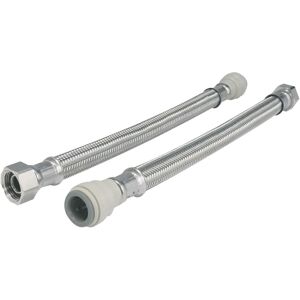 John Guest Speedfit - Braided Hose 300mm - 15mm x 3/8' tc (Pack Of 2) John Guest Speedfit - Braided Hose 300mm - 15mm x 3/8' tc (Pack Of 2)