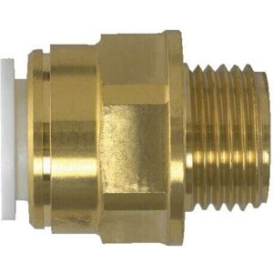 John Guest Speedfit - Brass Coupler 15mm x 1/2' Male bsp (Pack Of 5) John Guest Speedfit - Brass Coupler 15mm x 1/2' Male bsp (Pack Of 5)