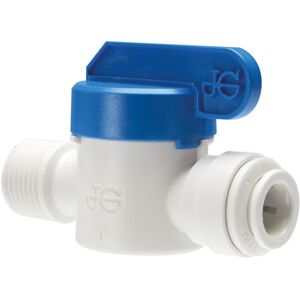 John Guest Speedfit Male Shut-Off Valve OD x 3/8 (Pack of 5) John Guest Speedfit Male Shut-Off Valve OD x 3/8 (Pack of 5)