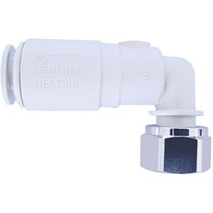 John Guest Speedfit White Plastic Angle Service Valve 15mm X 1/2" (Pack Of 5) John Guest Speedfit White Plastic Angle Service Valve 15mm X 1/2" (Pack Of 5)