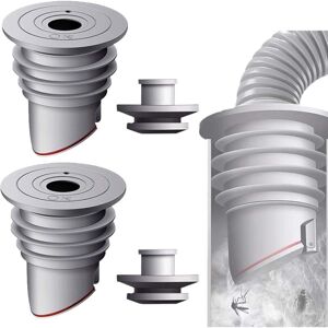 SEVENGIRL Washing Machine Hose Seal, 2 Gray Odor Resistant Caps 45-50mm for Washing Machine, Deodorizing Drain Hose Seal, Deodorizer for Washing Machine in SEVENGIRL Washing Machine Hose Seal, 2 Gray Odor Resistant Caps 45-50mm for Washing Machine, Deodorizing Drain Hose Seal, Deodorizer for Washing Machine in