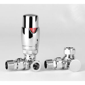Greenedhouse - Kiev Corner Designer Thermostatic Radiator Valve trv with Sofia Lockshield Greenedhouse - Kiev Corner Designer Thermostatic Radiator Valve trv with Sofia Lockshield