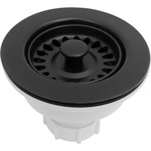 Cyslmuk - Kitchen sink drain kit with removable basket strainer/sink plug for 3.5-inch drain openings, black, 1 piece Cyslmuk - Kitchen sink drain kit with removable basket strainer/sink plug for 3.5-inch drain openings, black, 1 piece
