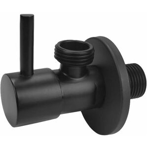 Tycner - Matte Black Brass 1/2' x 1/2' bsp Toilet Hose Valve Water Tap Cut-Off Long Lever Tycner - Matte Black Brass 1/2' x 1/2' bsp Toilet Hose Valve Water Tap Cut-Off Long Lever