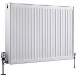 Milano - Compact - Modern White Type 22 Central Heating Double Panel Horizontal Convector Radiator - 600mm x 700mm Milano - Compact - Modern White Type 22 Central Heating Double Panel Horizontal Convector Radiator - 600mm x 700mm