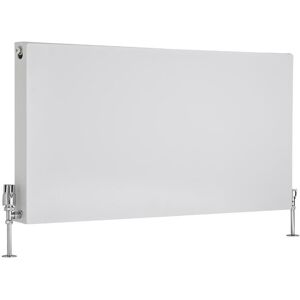 No Brand - Milano Mono - Modern White Type 21 Central Heating Double Flat Panel Plus Horizontal Convector Radiator - 600mm x 1200mm No Brand - Milano Mono - Modern White Type 21 Central Heating Double Flat Panel Plus Horizontal Convector Radiator - 600mm x 1200mm