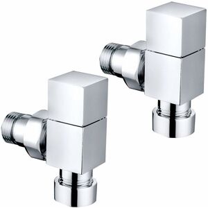 NRG Modern Square Towel Rail Angled Chrome Radiator Valves Certral Heating Taps 15 mm (Pair) NRG Modern Square Towel Rail Angled Chrome Radiator Valves Certral Heating Taps 15 mm (Pair)