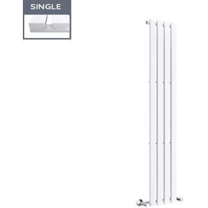 NRG - 1800 x 270mm Vertical Designer Radiator Single Rectangular Panel Modern Central Heating White NRG - 1800 x 270mm Vertical Designer Radiator Single Rectangular Panel Modern Central Heating White