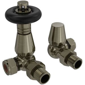 NRG - Traditional trv Antique Design Corner Radiator Valves Polished Antique Brass NRG - Traditional trv Antique Design Corner Radiator Valves Polished Antique Brass