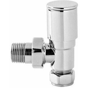 NRG - Premium Manual Angled Round Head Towel Rail Radiator Valve Central Heating Taps Chrome NRG - Premium Manual Angled Round Head Towel Rail Radiator Valve Central Heating Taps Chrome