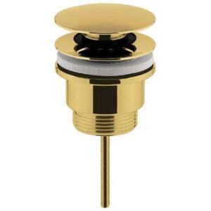 Nuie - Universal Push Button Basin Waste Slotted/Un-Slotted - Brushed Brass Nuie - Universal Push Button Basin Waste Slotted/Un-Slotted - Brushed Brass