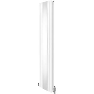 MONSTER-SHOP Oval Mirror Radiator & Valves - 1800mm x 380mm - White MONSTER-SHOP Oval Mirror Radiator & Valves - 1800mm x 380mm - White