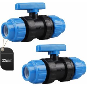 Tinor - Pcs pp Water Pipe Connector, pe Pipe Clamp Connector, 32mm (Blue) Tinor - Pcs pp Water Pipe Connector, pe Pipe Clamp Connector, 32mm (Blue)