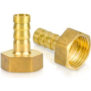 TORMATOR pcs Sourcing Map Brass Barb Pipe Fitting Connector Adapter, 1/2" G x 10mm Internal Thread TORMATOR pcs Sourcing Map Brass Barb Pipe Fitting Connector Adapter, 1/2" G x 10mm Internal Thread