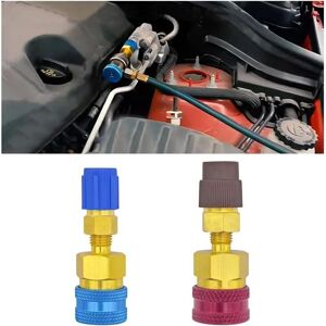TEHTUY Pieces R1234YF Quick Coupler Adapters, R1234YF Fitting Adapter for AC Charging Hose Connector, R1234YF to R134A Low Side Quick Connect Fitting, for TEHTUY Pieces R1234YF Quick Coupler Adapters, R1234YF Fitting Adapter for AC Charging Hose Connector, R1234YF to R134A Low Side Quick Connect Fitting, for