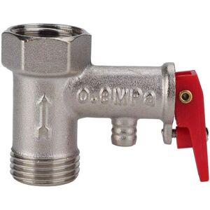 DEWDAT Pressure Relief Valve - Male Thread x Female bsp Brass Electric Water Heater Safety Pressure Relief Valve (1/2 0.8mpa) DEWDAT Pressure Relief Valve - Male Thread x Female bsp Brass Electric Water Heater Safety Pressure Relief Valve (1/2 0.8mpa)