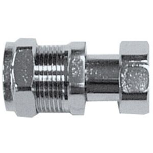 PRIMA PLUS PrimaPlus Chrome Brass Compression Tap Connector 22mm x 3/4" PRIMA PLUS PrimaPlus Chrome Brass Compression Tap Connector 22mm x 3/4"