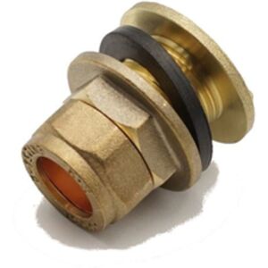PRIMA PLUS PrimaPlus Dzr Brass Compression Tank Connector 15mm - Pack of 10 PRIMA PLUS PrimaPlus Dzr Brass Compression Tank Connector 15mm - Pack of 10