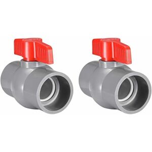 TORMATOR PVC ball valve, plastic ball valve (50mm) aesap thsinde 2 PCS-- TORMATOR PVC ball valve, plastic ball valve (50mm) aesap thsinde 2 PCS--