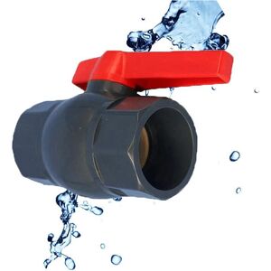 Memkey - pvc Ball Valve, U-shaped Water Supply Valve, Compact Socket, Two-way Ball Valve for Flow Control and Shut-off (DN32 Φ40 mm) Memkey - pvc Ball Valve, U-shaped Water Supply Valve, Compact Socket, Two-way Ball Valve for Flow Control and Shut-off (DN32 Φ40 mm)