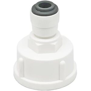 COOCHEER Qrity 1 Piece Refrigerator Water Hose Connector, 1/4 Inch Quick Connect Converts to 3/4 Inch Female, Double Seal, Water Filter Quick Connectors COOCHEER Qrity 1 Piece Refrigerator Water Hose Connector, 1/4 Inch Quick Connect Converts to 3/4 Inch Female, Double Seal, Water Filter Quick Connectors
