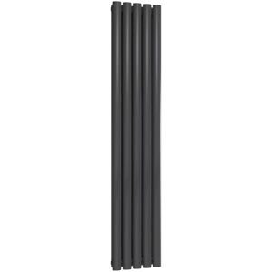 Reina - Neva Double Designer Vertical Radiator 1500mm h x 295mm w Anthracite Reina - Neva Double Designer Vertical Radiator 1500mm h x 295mm w Anthracite