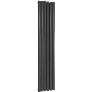 Reina - Neva Designer Radiator 1800mm h x 354mm w Double Anthracite Reina - Neva Designer Radiator 1800mm h x 354mm w Double Anthracite