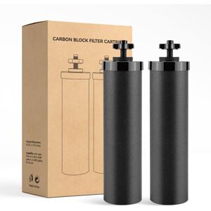 COOCHEER Replacement Water Filter, 2 Activated Carbon Water Filters for Gravity Filtration, Outdoor Purification Elements Purifier COOCHEER Replacement Water Filter, 2 Activated Carbon Water Filters for Gravity Filtration, Outdoor Purification Elements Purifier