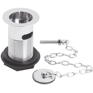 Balterley - Round Basin Waste with Brass Plug & Link Chain - Chrome Balterley - Round Basin Waste with Brass Plug & Link Chain - Chrome