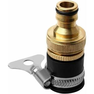 Soleil - Round Faucet Connector, 1/2'' Diameter Brass Hose Connectors to 3/4&39&39 Universal Garden Hose Faucet Adapter Soleil - Round Faucet Connector, 1/2'' Diameter Brass Hose Connectors to 3/4&39&39 Universal Garden Hose Faucet Adapter