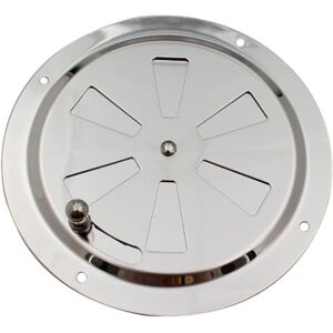 WOIYIC Round Ventilation Grille, Adjustable Air Vent Stainless Steel Air Vent Air Inlet and Exhaust 125mm WOIYIC Round Ventilation Grille, Adjustable Air Vent Stainless Steel Air Vent Air Inlet and Exhaust 125mm