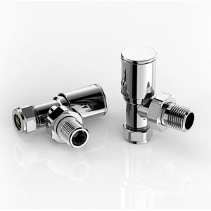 Towel Radiator, 2 pcs Angled Valves for Towel Rail Radiator, Chrome Plated Solid Brass 15mm / 1/2'' Radiator Valves - S'afielina Towel Radiator, 2 pcs Angled Valves for Towel Rail Radiator, Chrome Plated Solid Brass 15mm / 1/2'' Radiator Valves - S'afielina