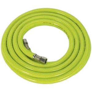 Sealey - High-Visibility Air Hose with 1/4''BSP Unions 5m x 8mm AHFC5 Sealey - High-Visibility Air Hose with 1/4''BSP Unions 5m x 8mm AHFC5