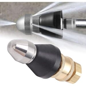 TEHTUY Sewer Cleaning Tool, Stainless Steel Nozzle, G1/4 Sewer Pipe Dredging and Cleaning Tools for Unclogging Pipes TEHTUY Sewer Cleaning Tool, Stainless Steel Nozzle, G1/4 Sewer Pipe Dredging and Cleaning Tools for Unclogging Pipes