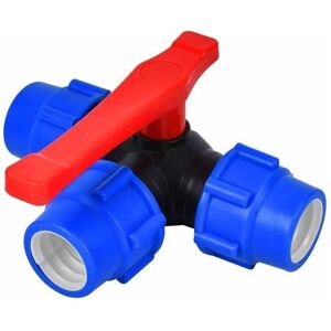 Mumu - Shut-off Ball Valve, 32mm Three-Way Ball Valve Quick Connect pvc-pe Pipe Quick Switch Tee Fitting (Size: 32mm) Mumu - Shut-off Ball Valve, 32mm Three-Way Ball Valve Quick Connect pvc-pe Pipe Quick Switch Tee Fitting (Size: 32mm)