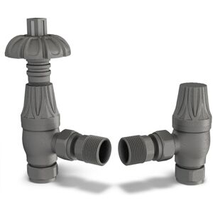 UK Radiators - TRV 1/2x15mm - Angled - Natural Pewter - Thermostatic Radiator Valve UK Radiators - TRV 1/2x15mm - Angled - Natural Pewter - Thermostatic Radiator Valve