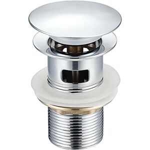 YMYNY Sink Pop Up Waste with Overflow, Drain Plug, Pop Up Waste, Universal Sink Waste for Sink and Vanity Units (Silver) mumu YMYNY Sink Pop Up Waste with Overflow, Drain Plug, Pop Up Waste, Universal Sink Waste for Sink and Vanity Units (Silver) mumu